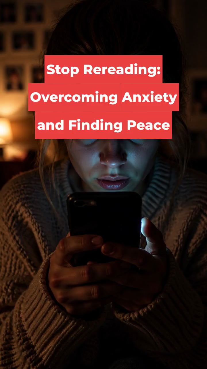 Stop Rereading: Overcoming Anxiety and Finding Peace