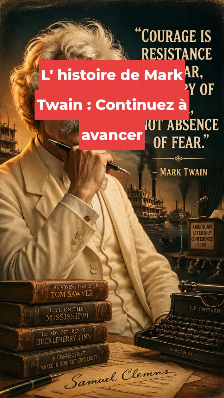 Continuez à avancer : L'incroyable histoire de Mark Twain