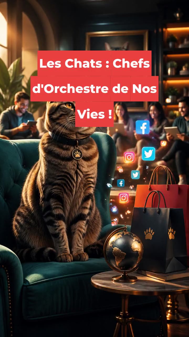 Les Chats : Chefs d'Orchestre de Nos Vies !