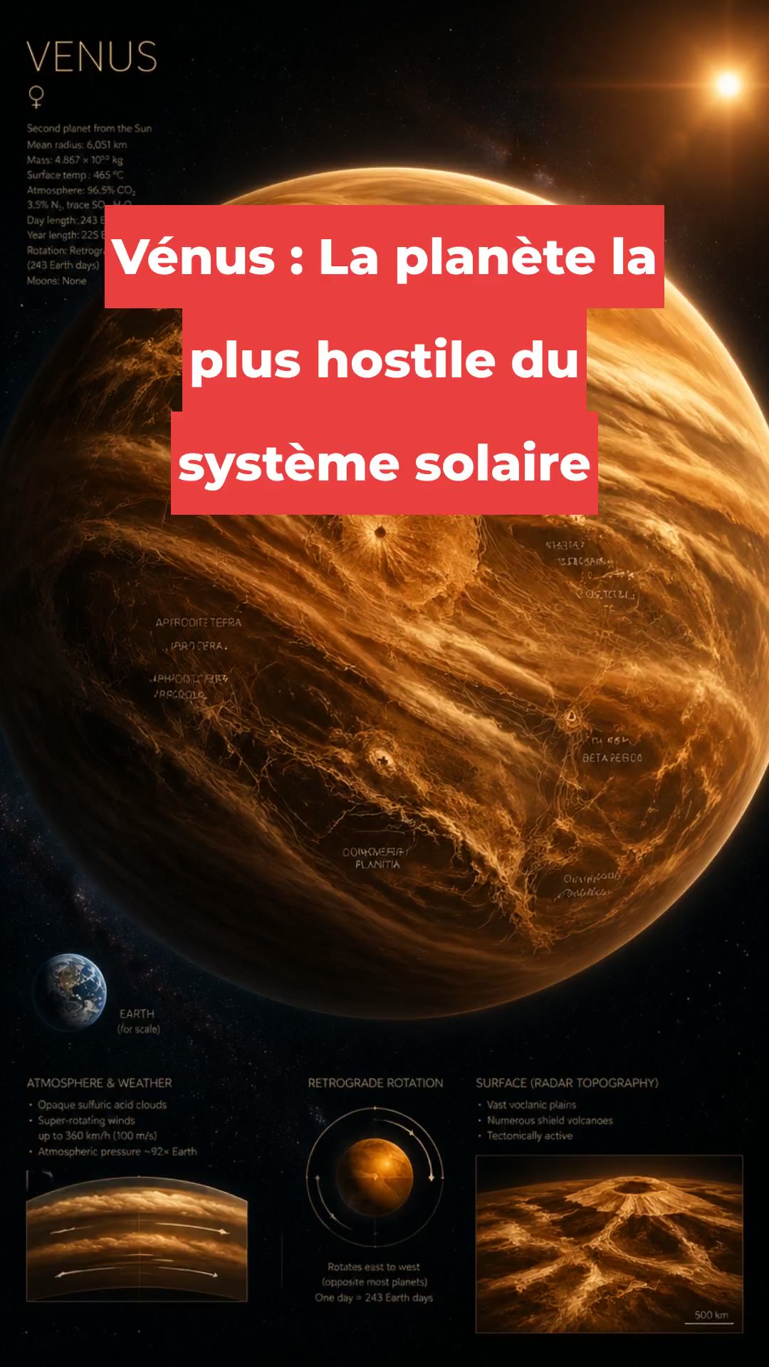 Vénus : La planète la plus hostile du système solaire