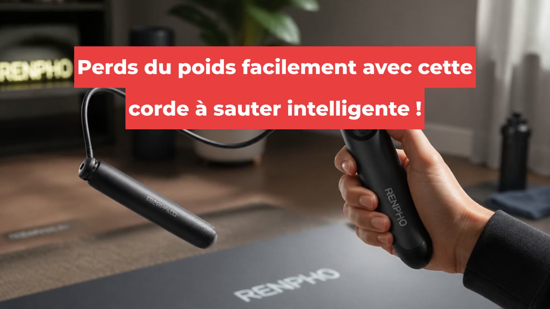 Perds du poids facilement avec cette corde à sauter intelligente !
