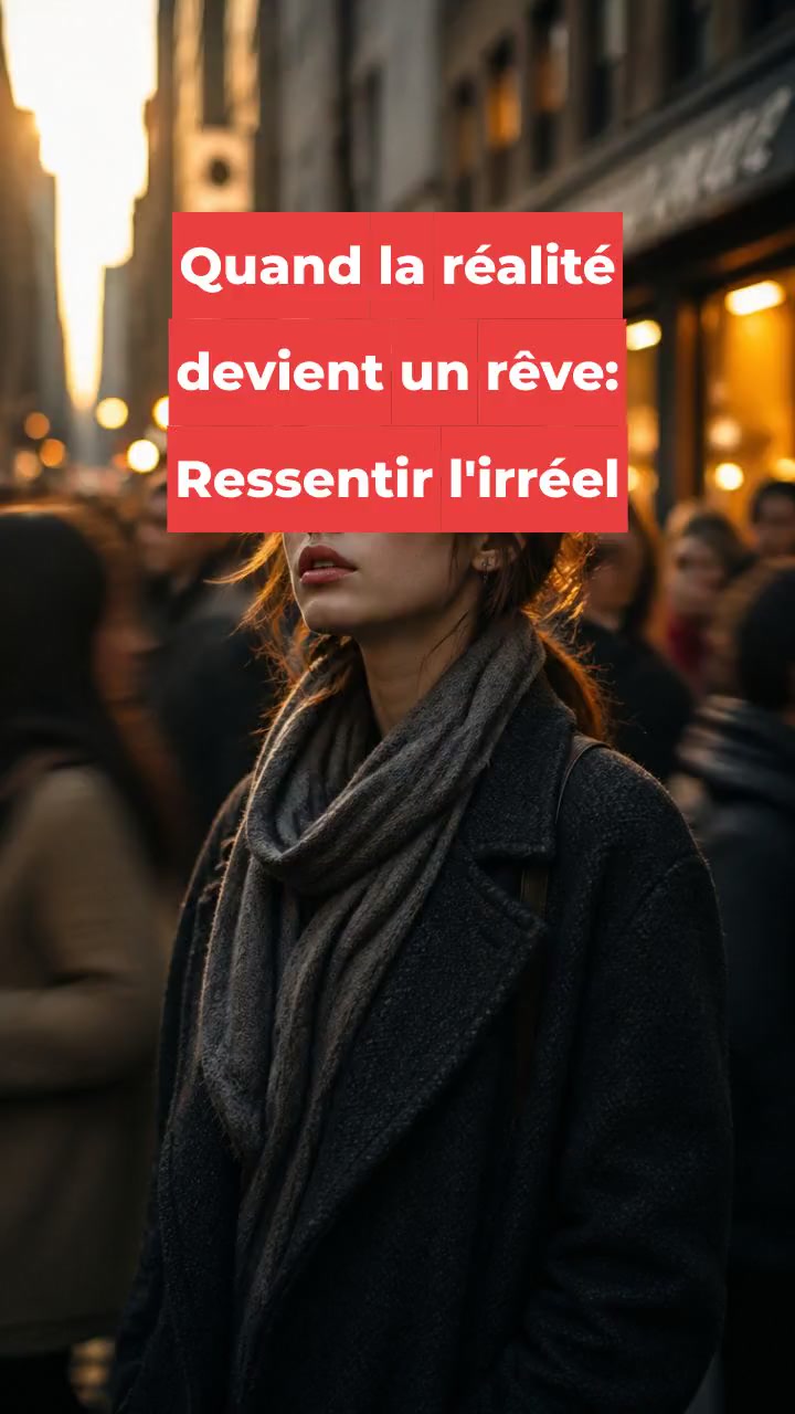 Quand la réalité devient un rêve: Ressentir l'irréel