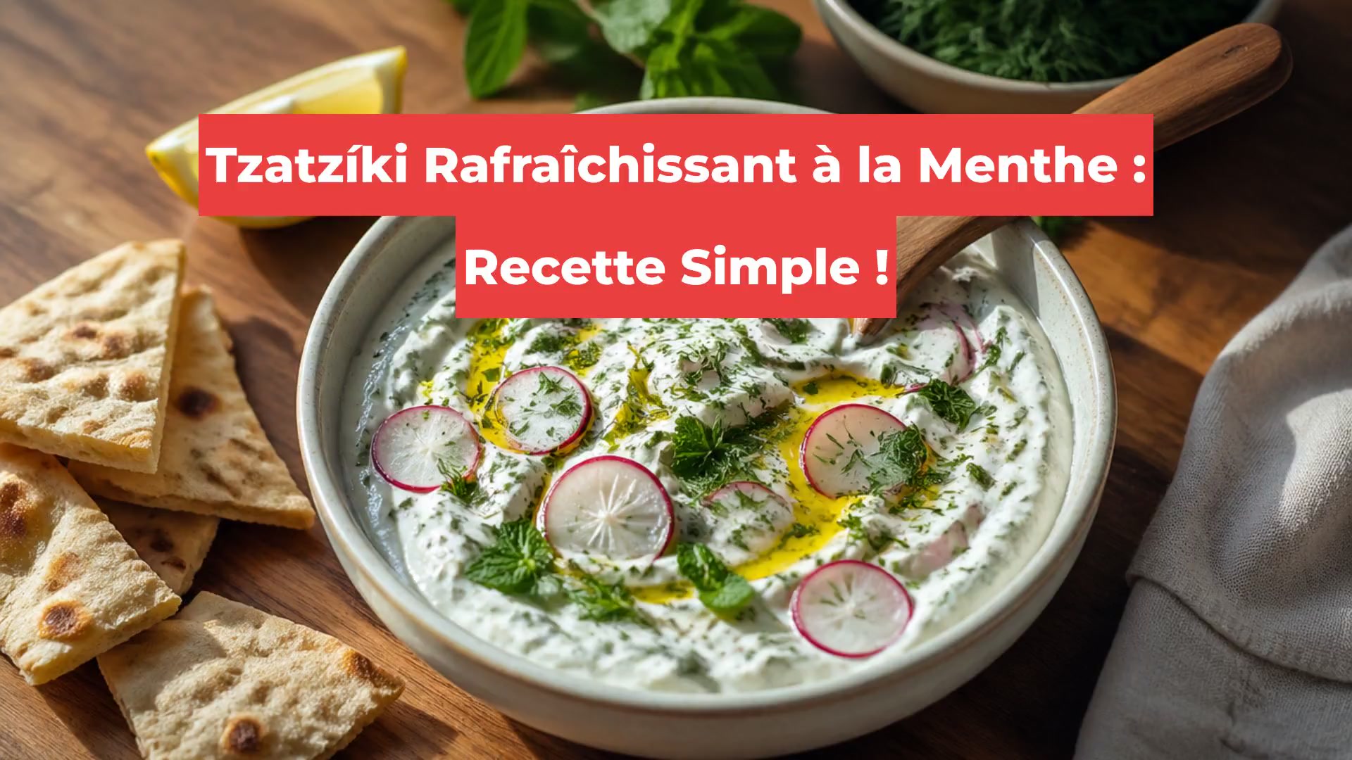 Tzatzíki Rafraîchissant à la Menthe : Recette Simple !