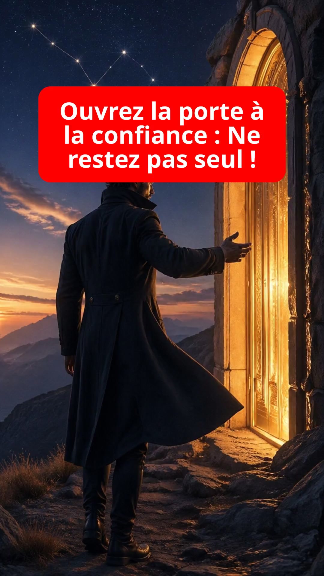 Ouvrez la porte à la confiance : Ne restez pas seul !