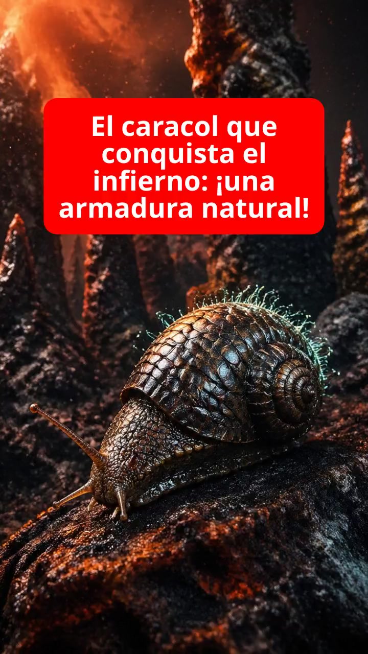 El caracol que conquista el infierno: ¡una armadura natural!