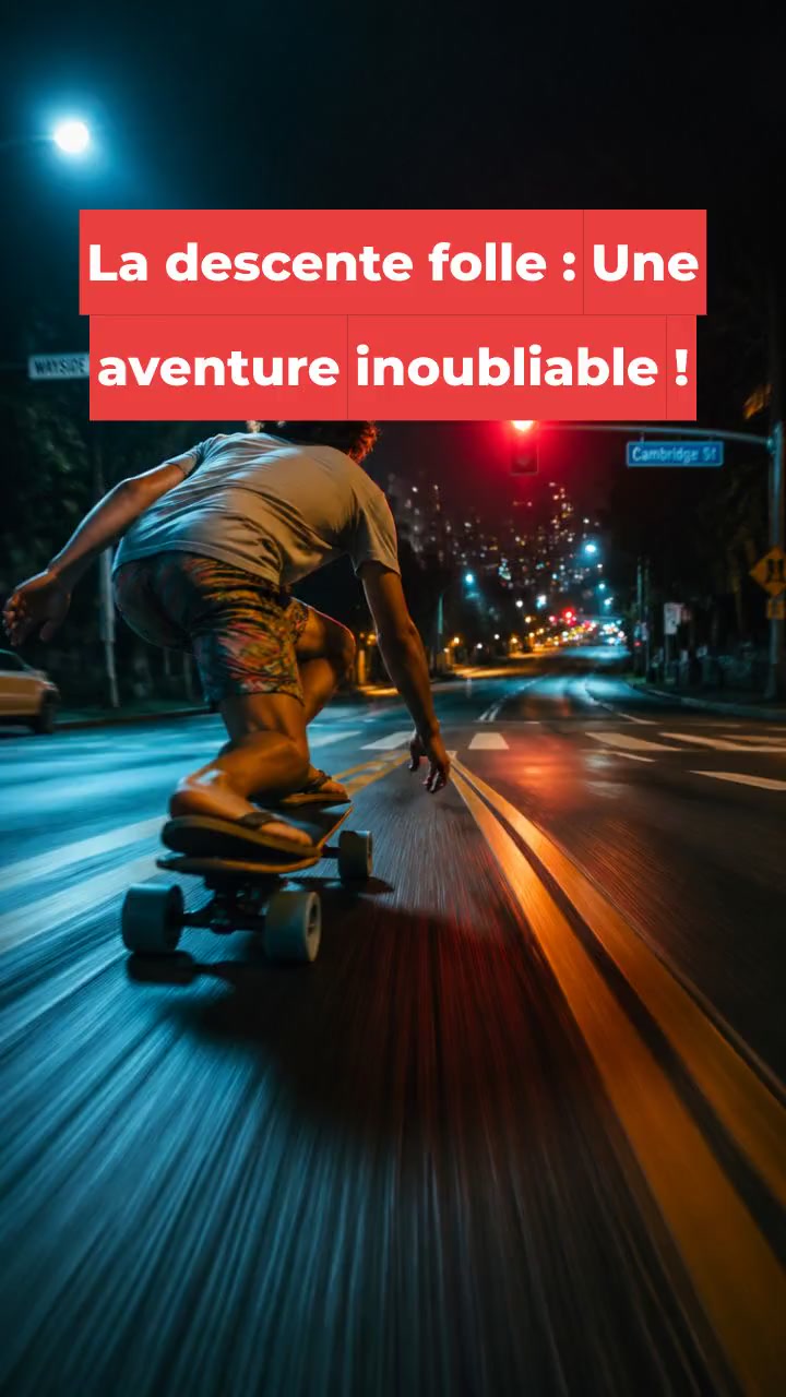 La descente folle : Une aventure inoubliable !