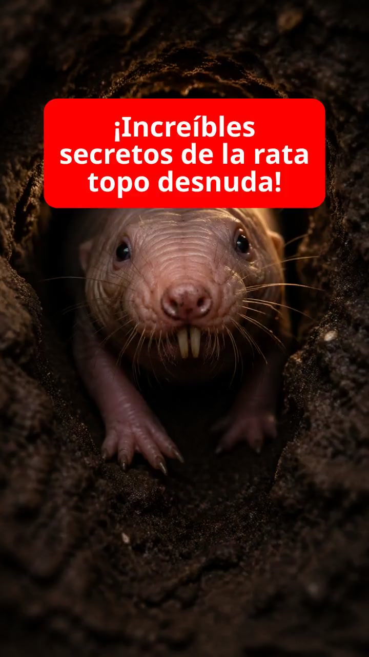 ¡Increíbles secretos de la rata topo desnuda!