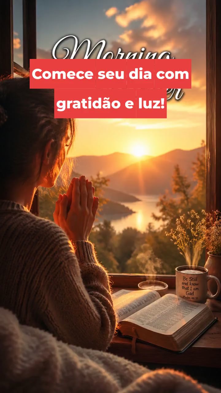 Comece seu dia com gratidão e luz!