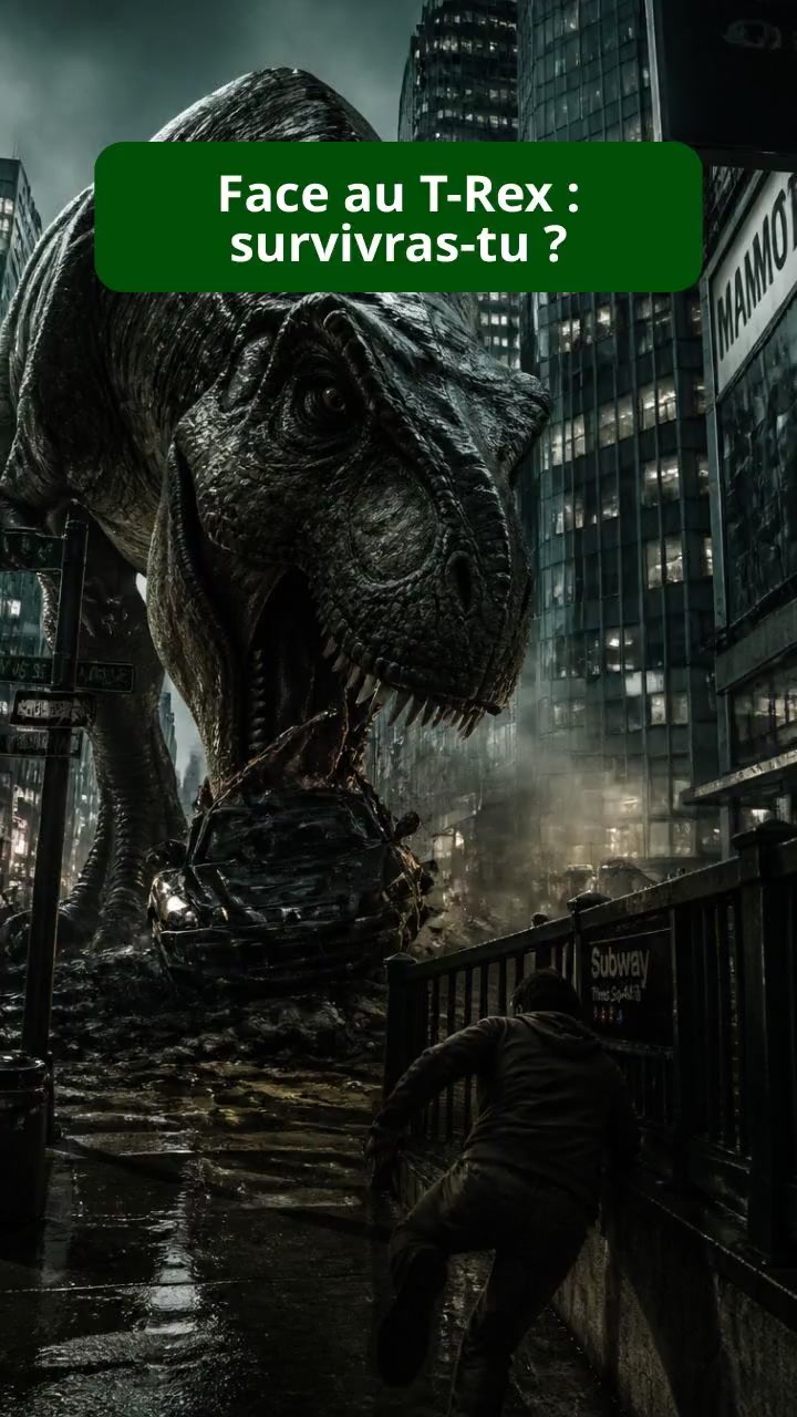 Face au T-Rex : Survivras-tu dans la ville ?