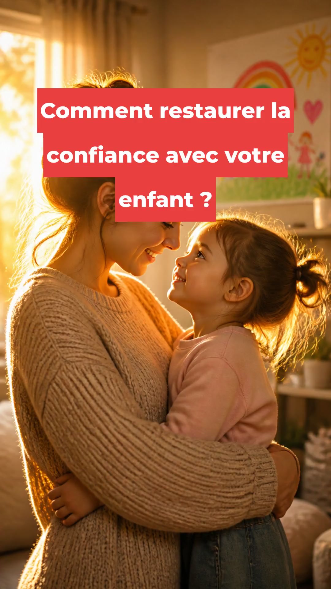 Comment restaurer la confiance avec votre enfant ?