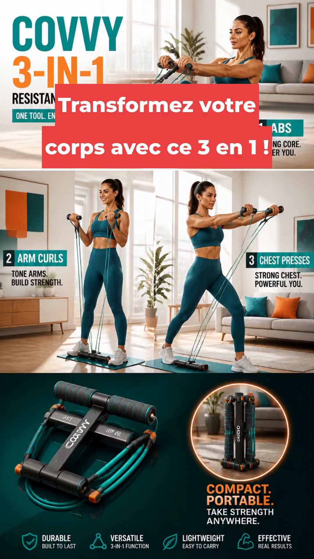 Transformez votre corps avec ce 3 en 1 !
