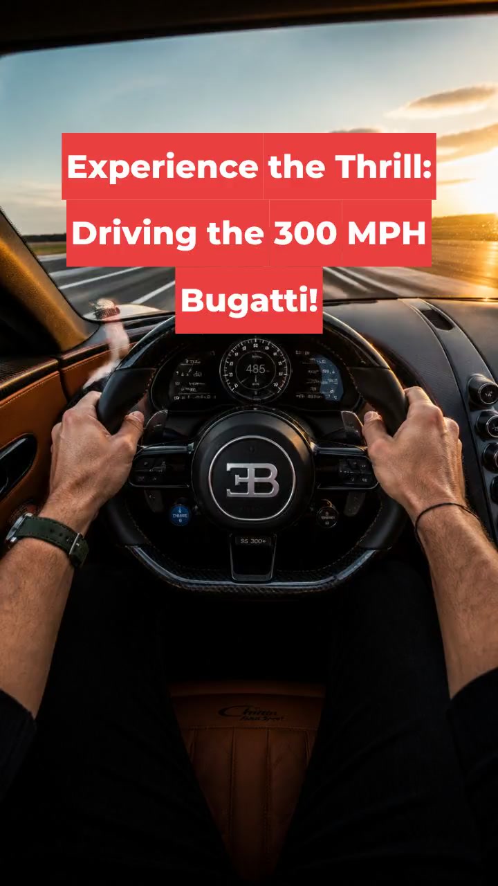 Experience the Thrill: Driving the 300 MPH Bugatti!