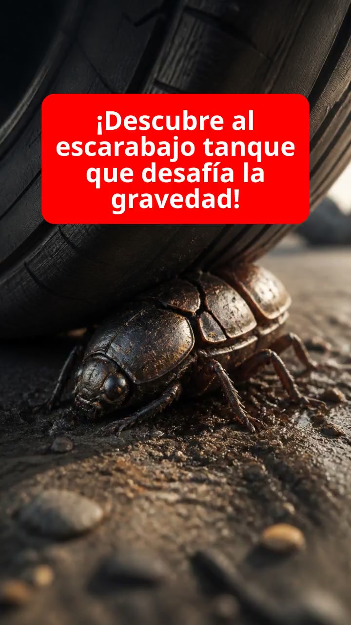 ¡Descubre al escarabajo tanque que desafía la gravedad!