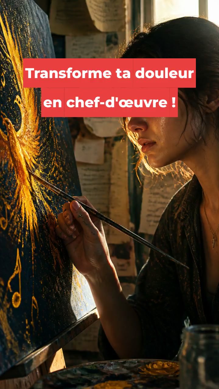 Transforme ta douleur en chef-d'œuvre !