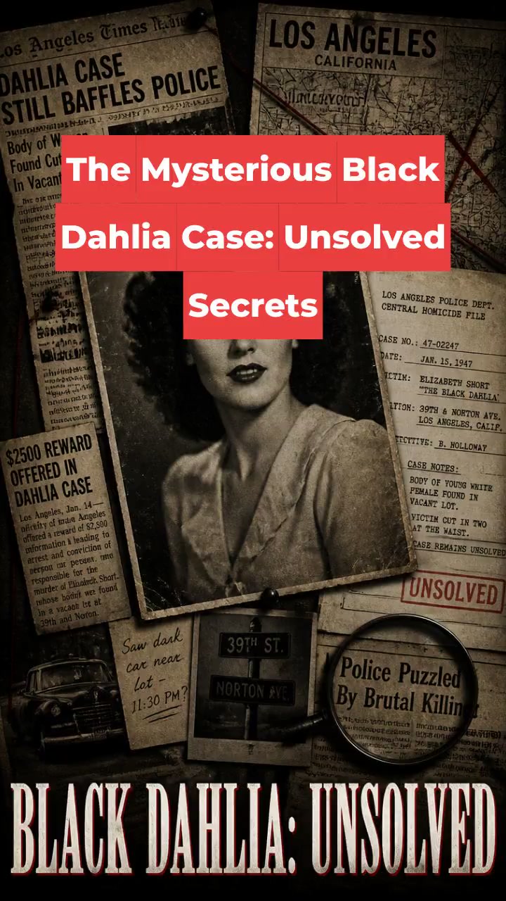 The Mysterious Black Dahlia Case: Unsolved Secrets