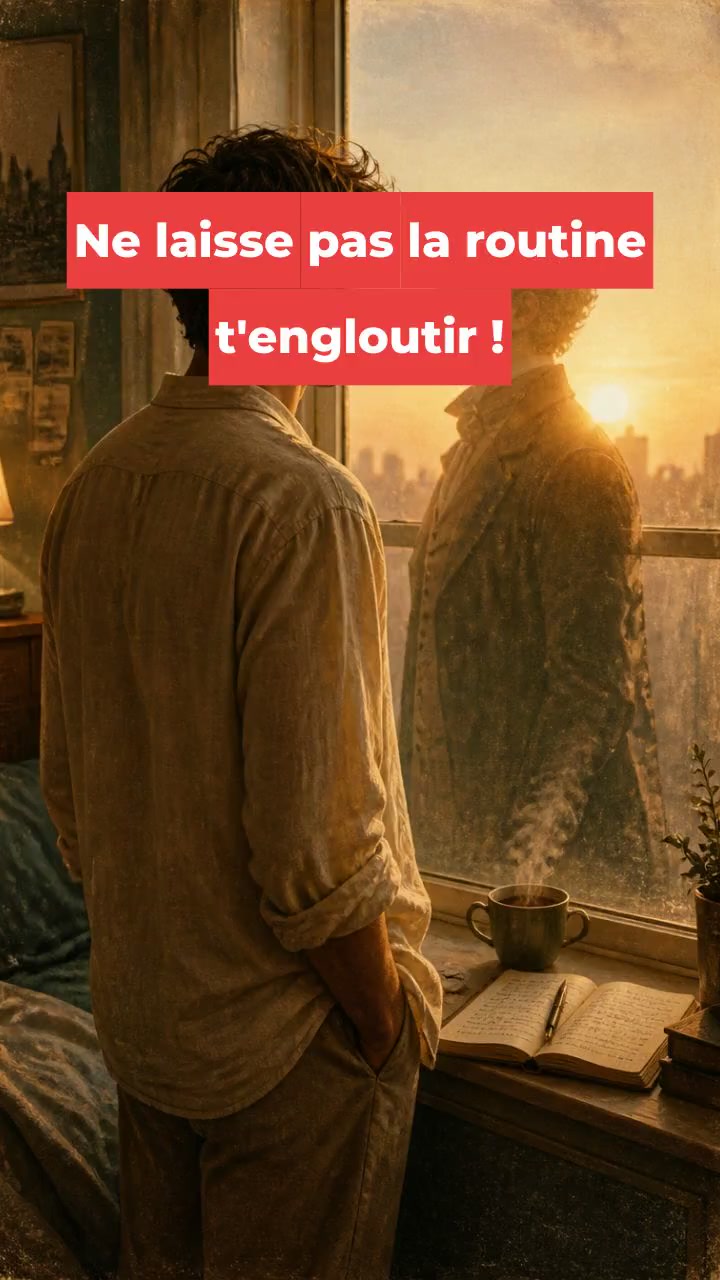 Ne laisse pas la routine t'engloutir !