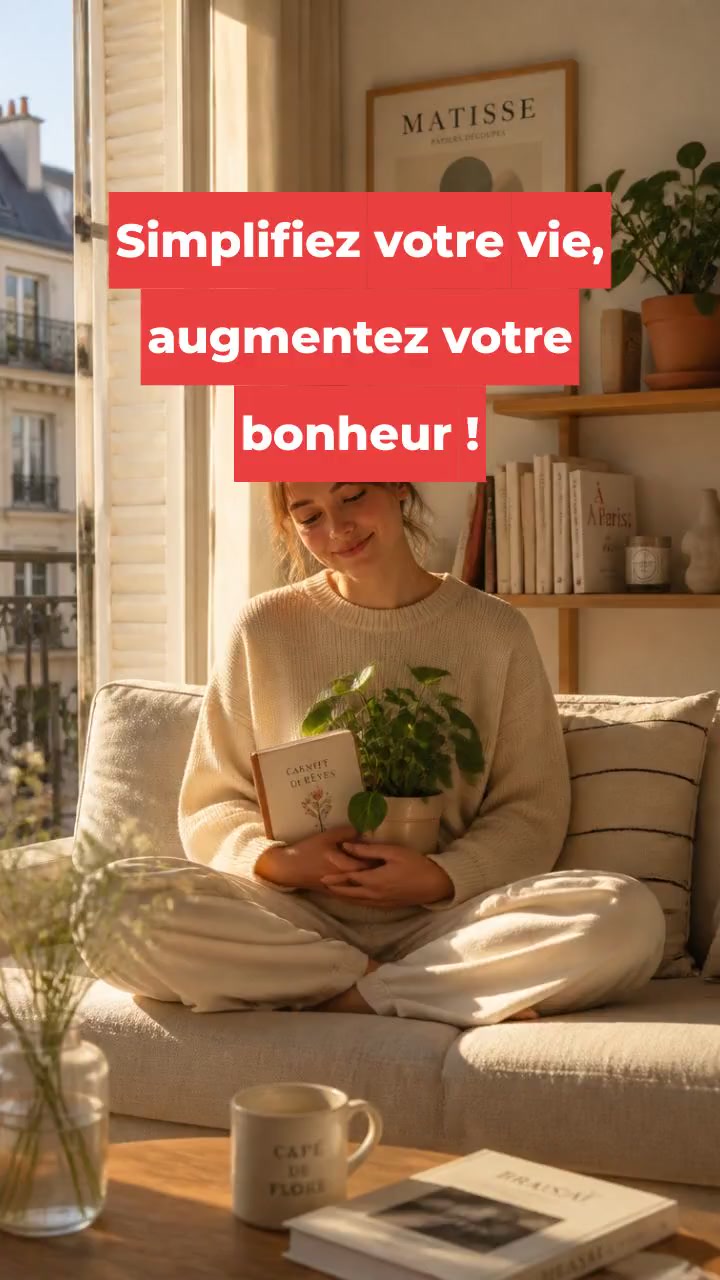 Simplifiez votre vie, augmentez votre bonheur !