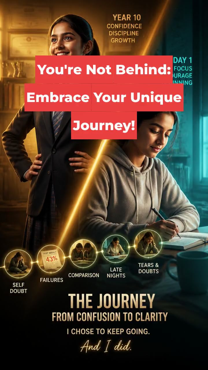 You're Not Behind: Embrace Your Unique Journey!