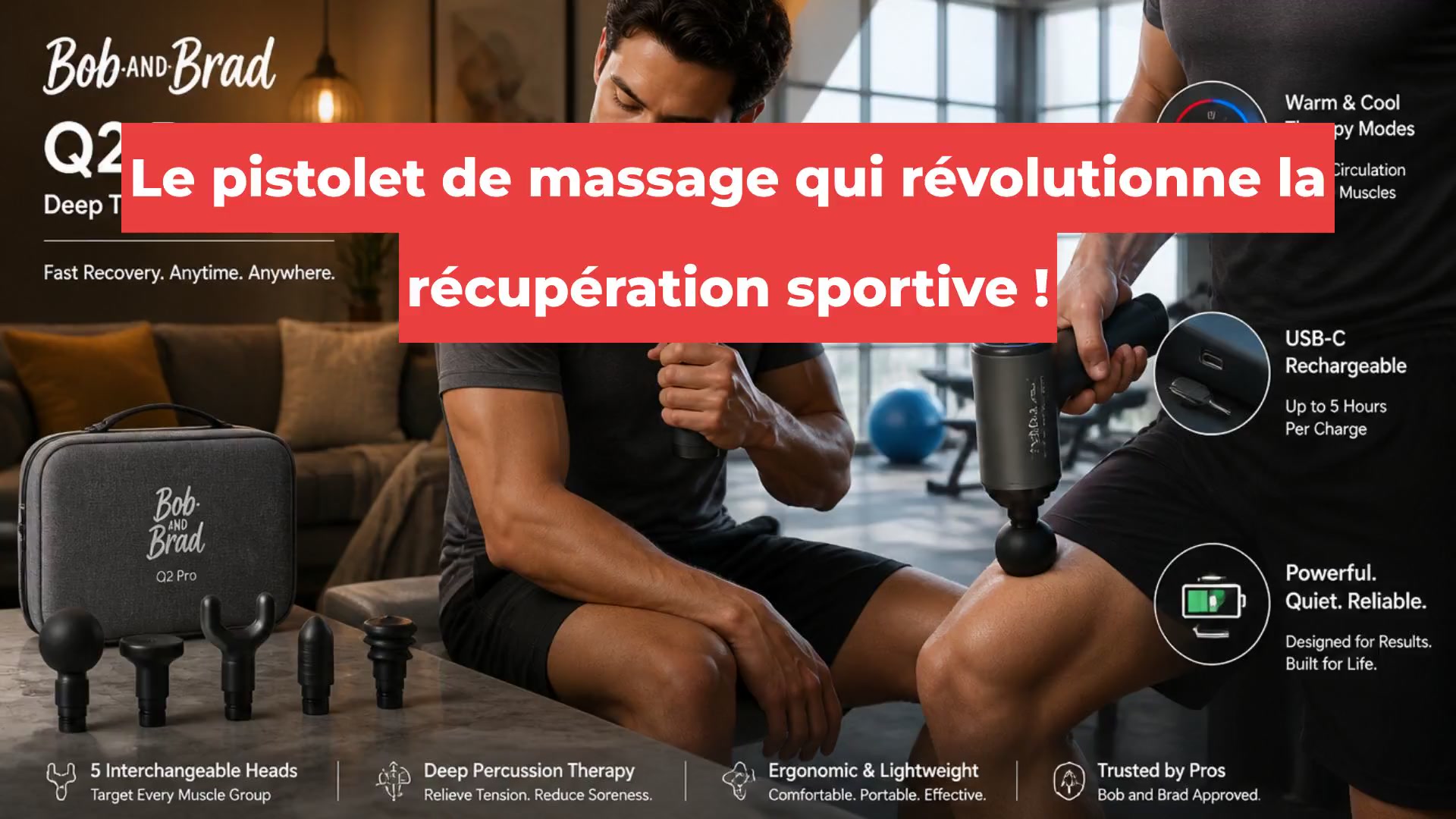 Le pistolet de massage qui révolutionne la récupération sportive !