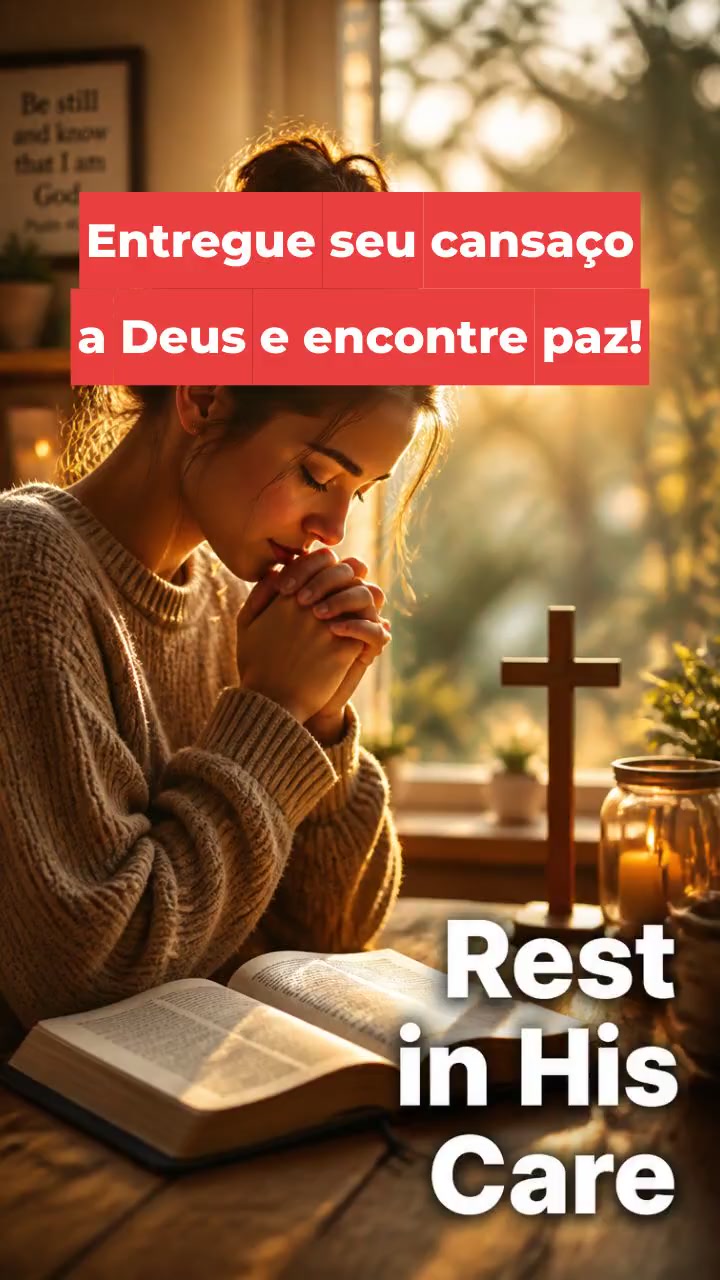 Entregue seu cansaço a Deus e encontre paz!