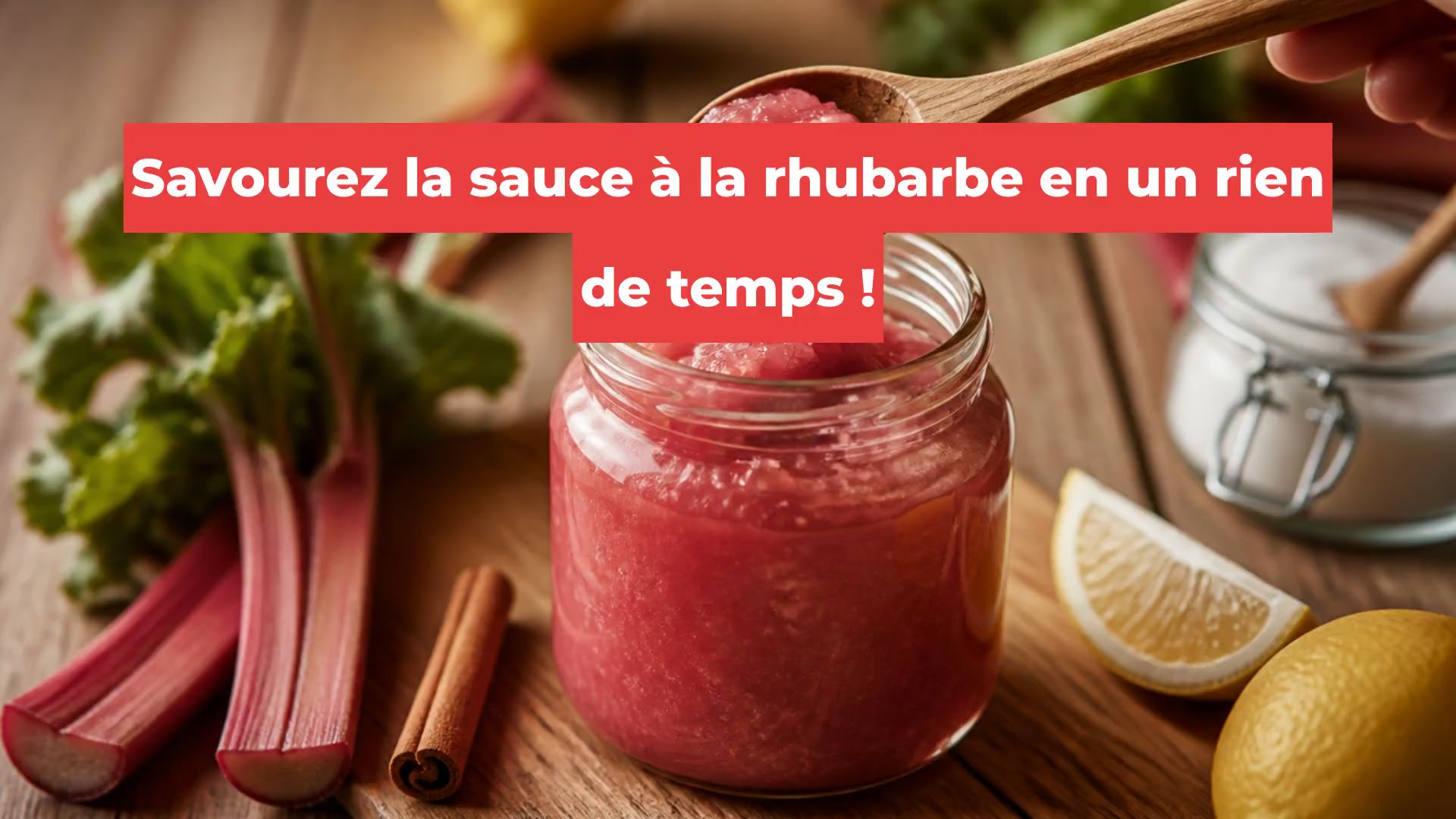 Savourez la sauce à la rhubarbe en un rien de temps !
