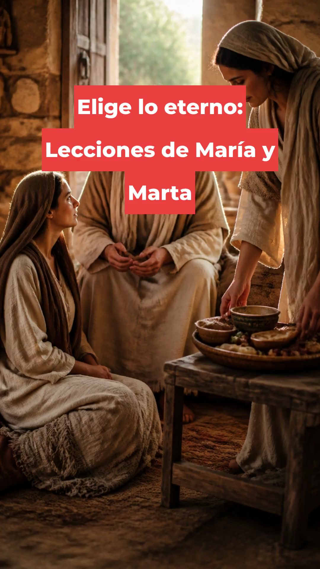 Elige lo eterno: Lecciones de María y Marta