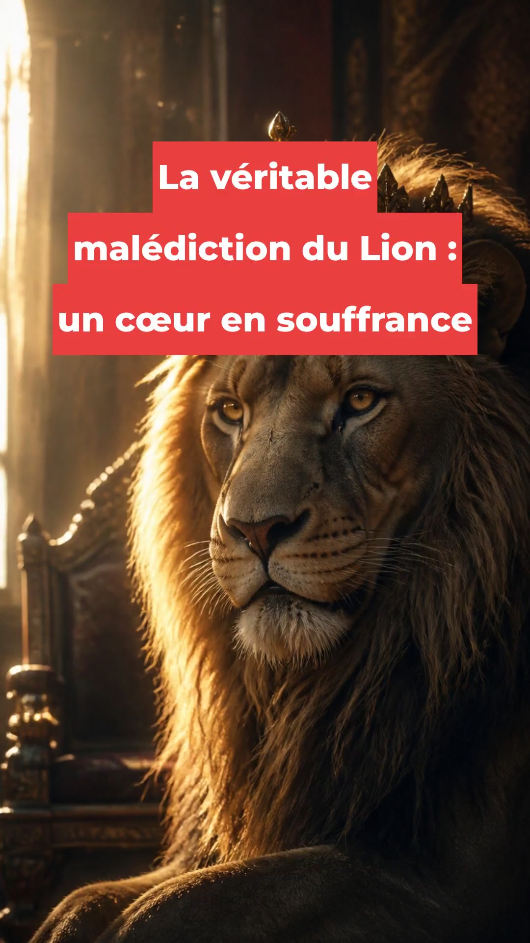 La véritable malédiction du Lion : un cœur en souffrance