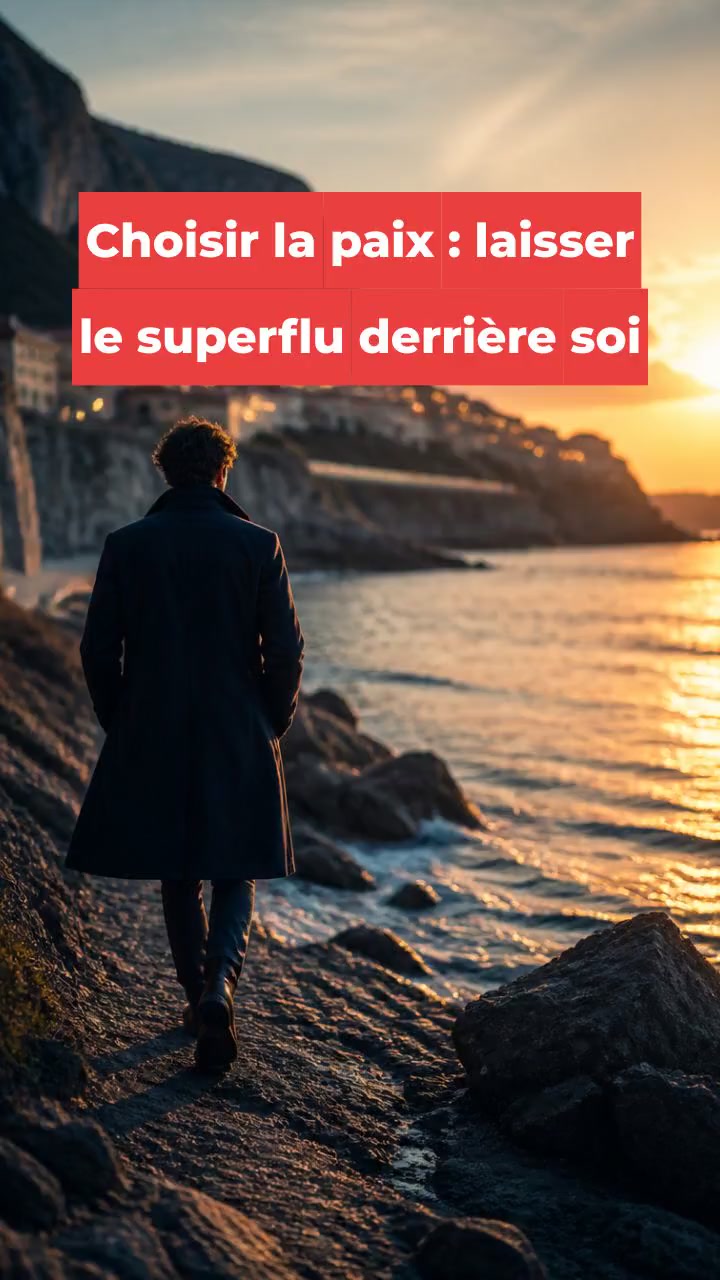Choisir la paix : laisser le superflu derrière soi