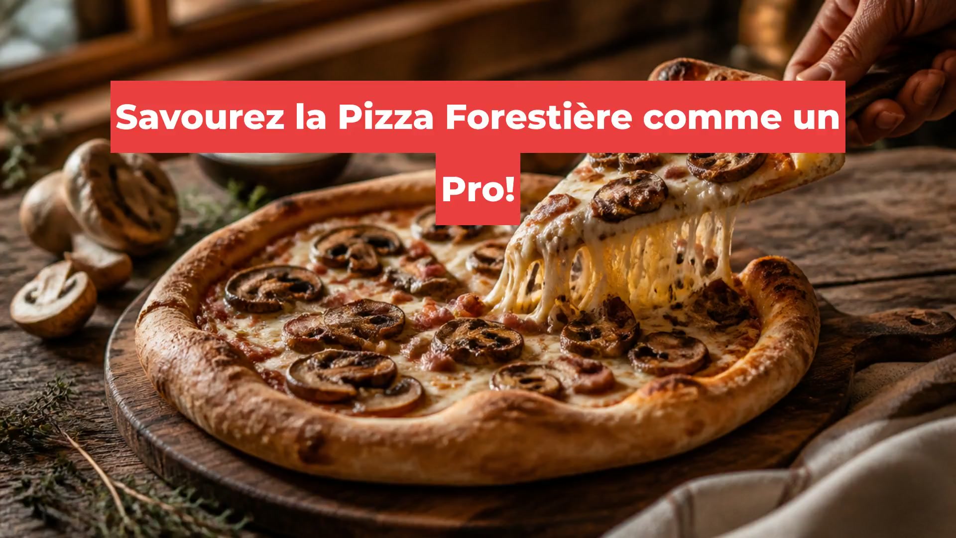 Savourez la Pizza Forestière comme un Pro!