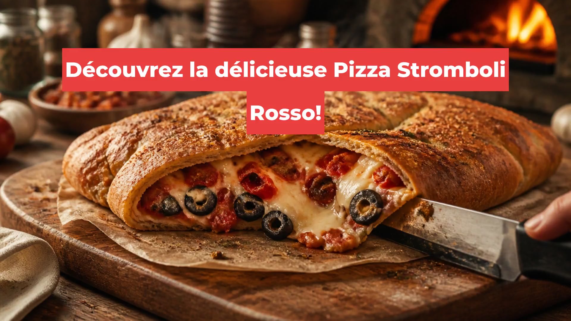 Découvrez la délicieuse Pizza Stromboli Rosso!