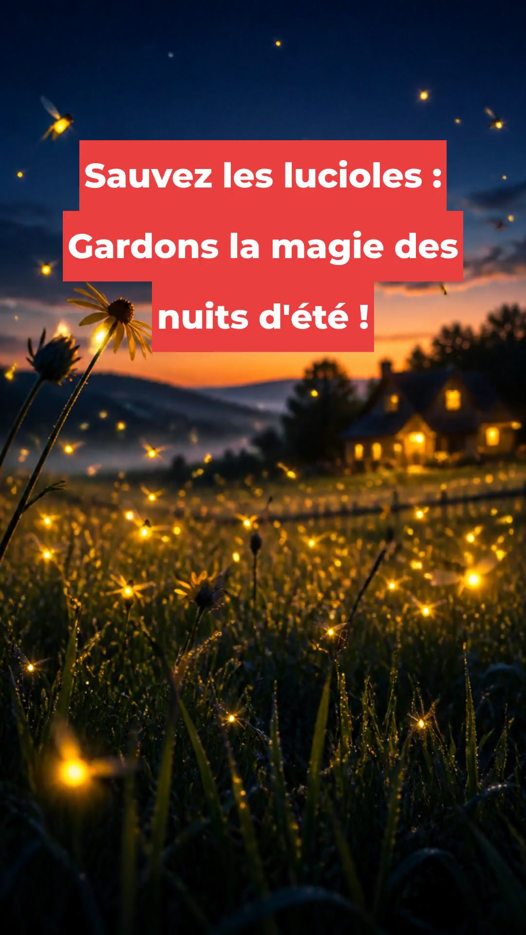 Sauvez les lucioles : Gardons la magie des nuits d'été !