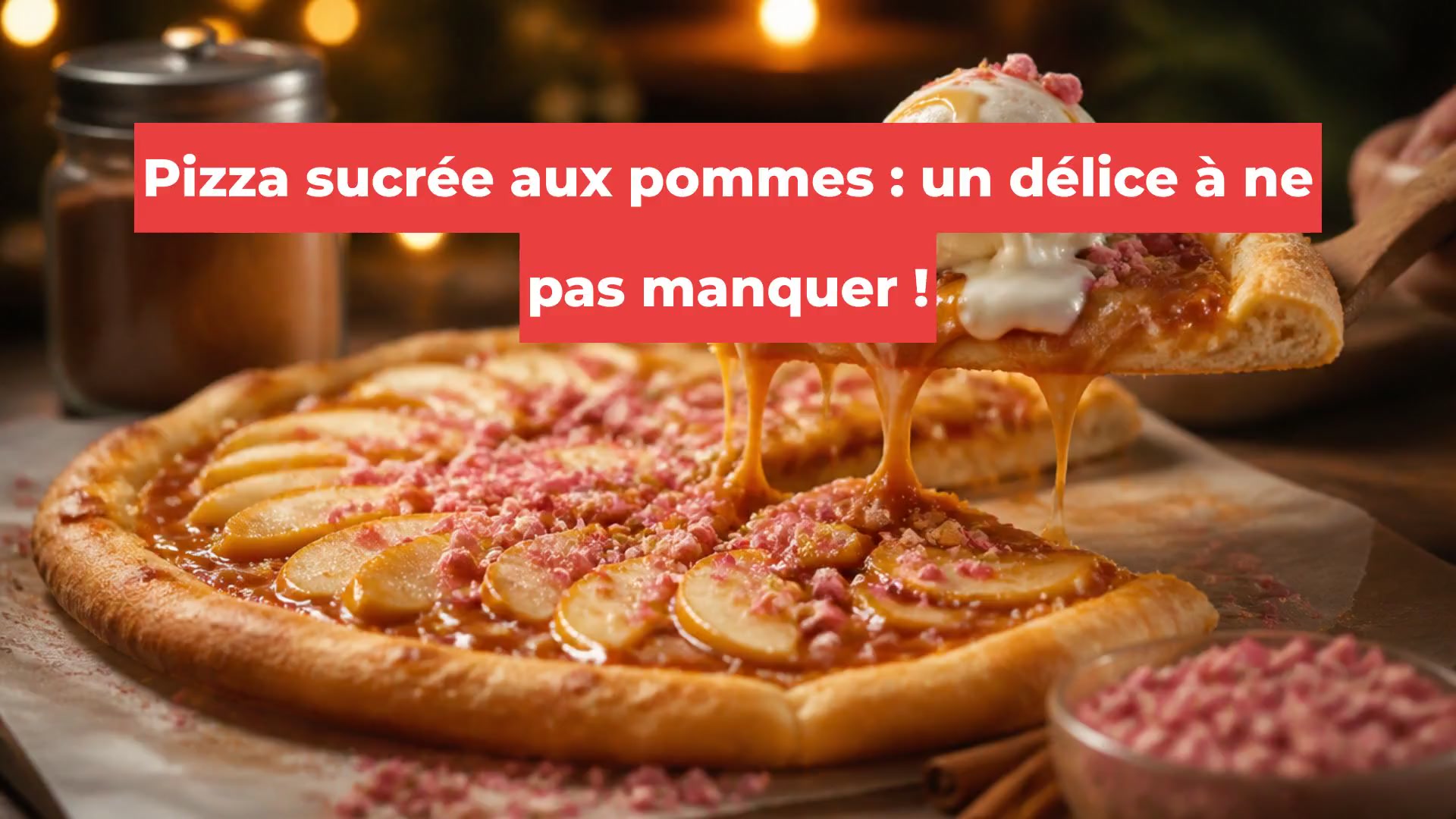 Pizza sucrée aux pommes : un délice à ne pas manquer !