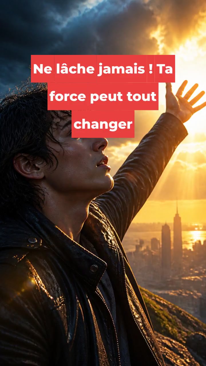 Ne lâche jamais ! Ta force peut tout changer