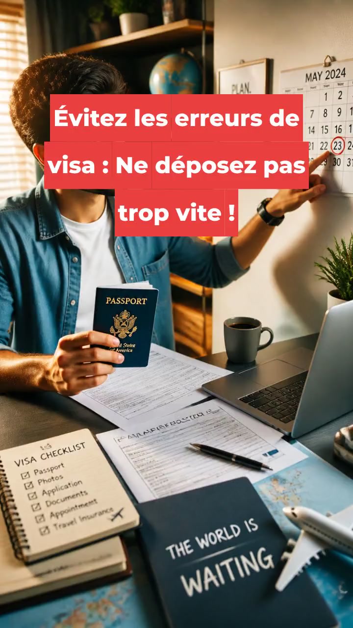 Évitez les erreurs de visa : Ne déposez pas trop vite !