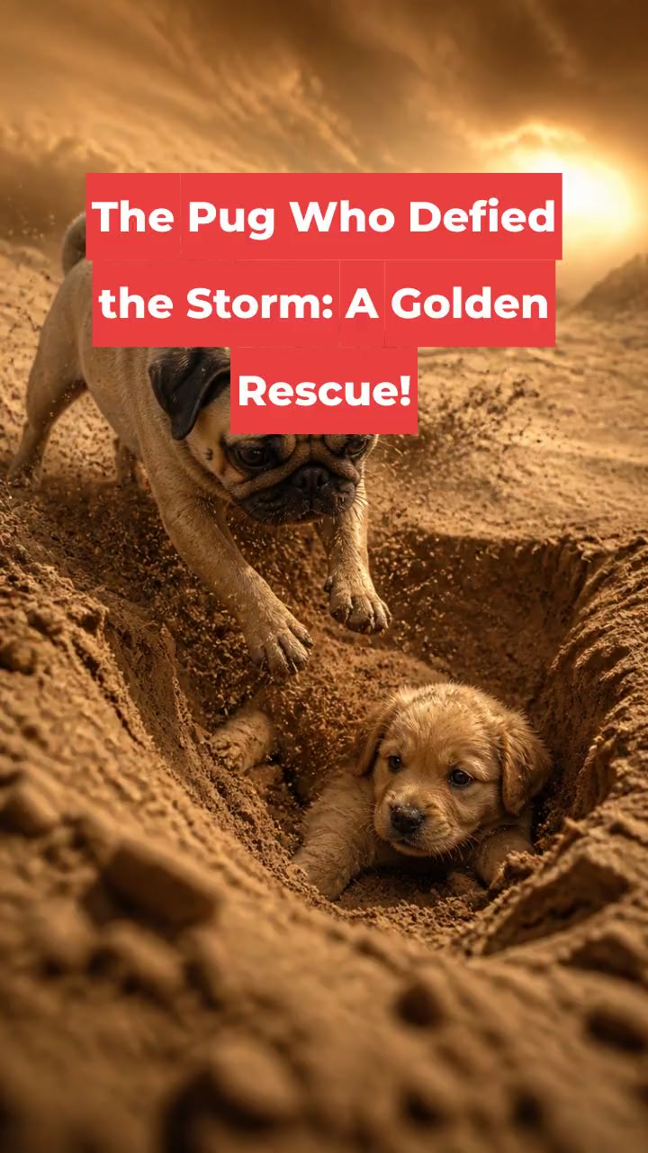 The Pug Who Defied the Storm: A Golden Rescue!