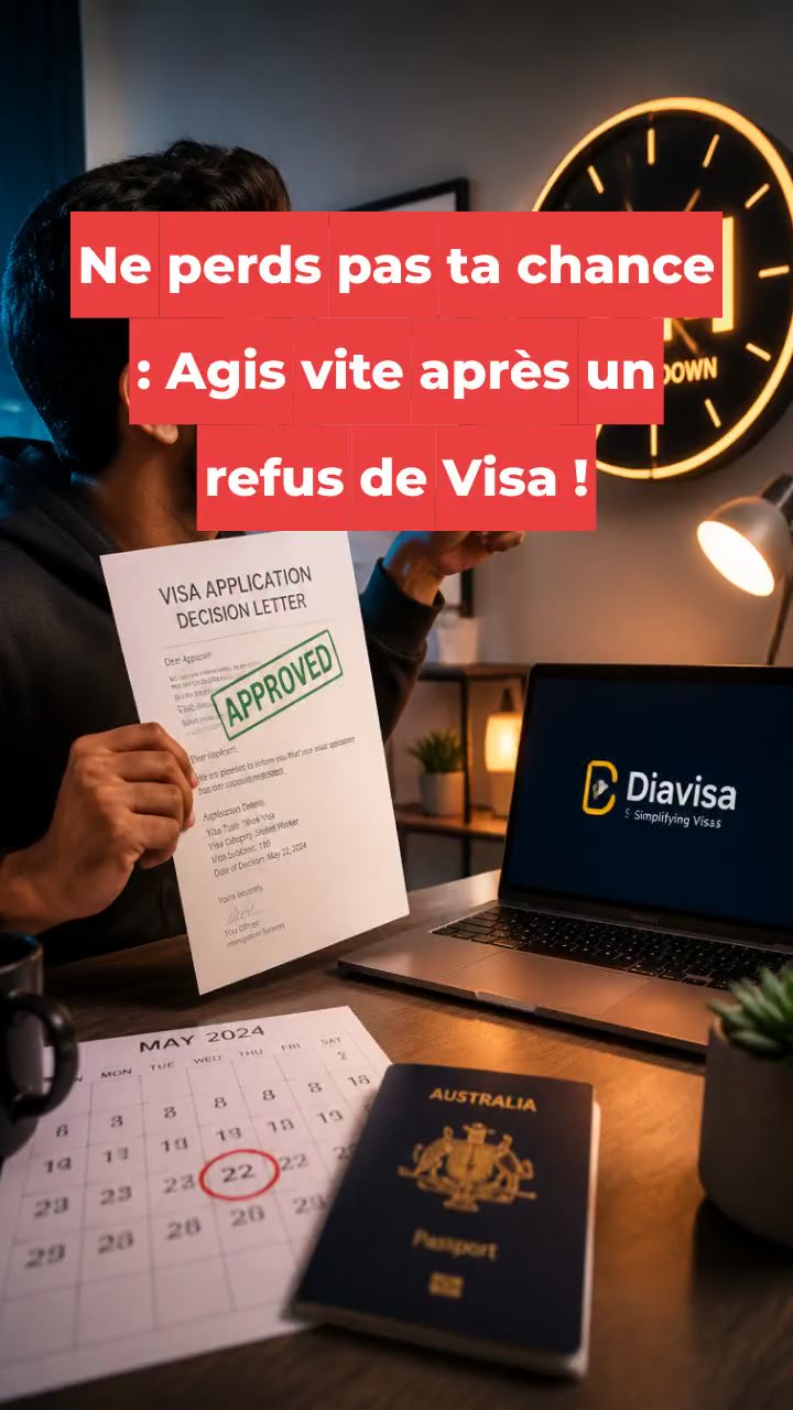 Ne perds pas ta chance : Agis vite après un refus de Visa !