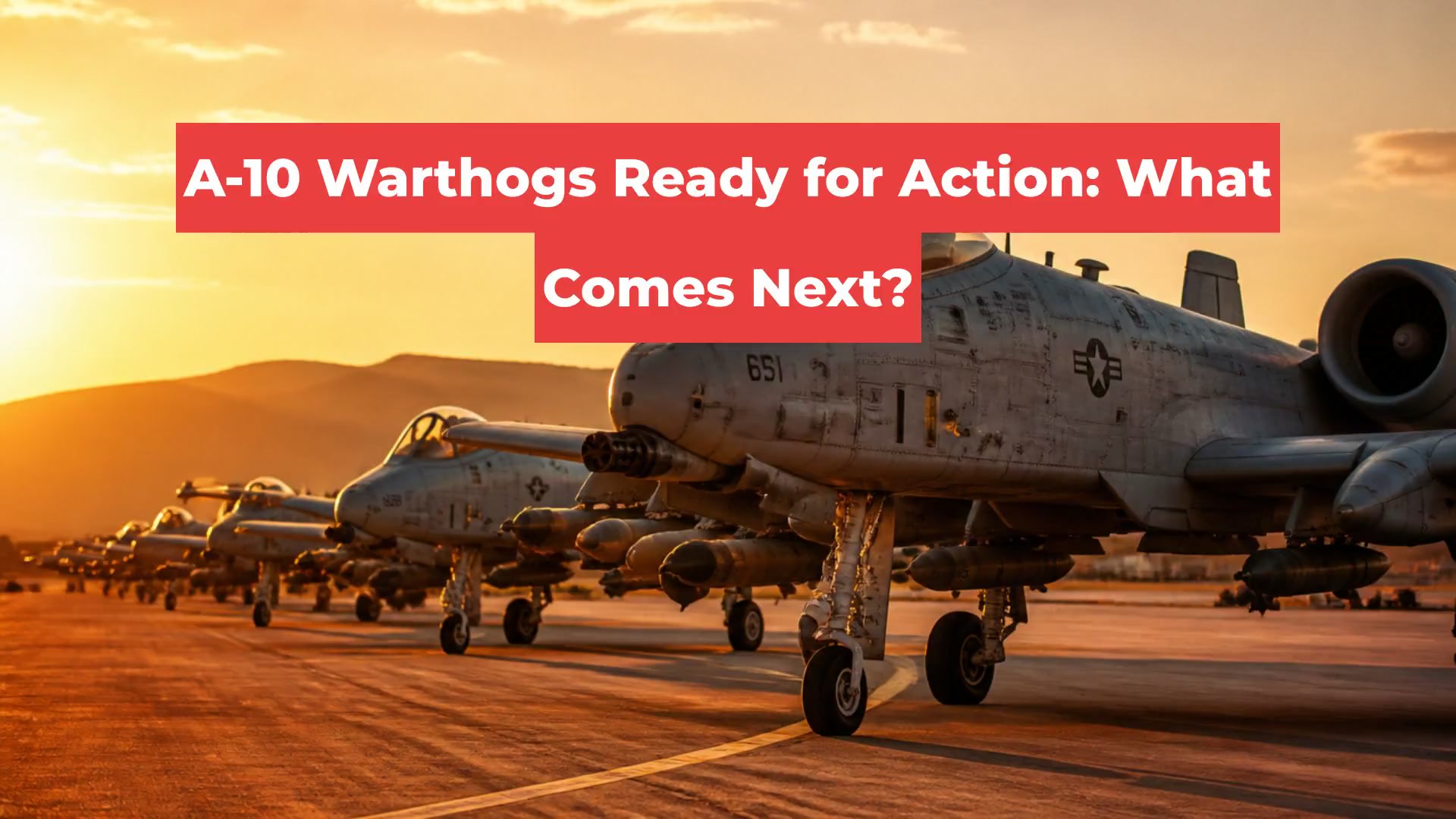 A-10 Warthogs Ready for Action: What Comes Next?