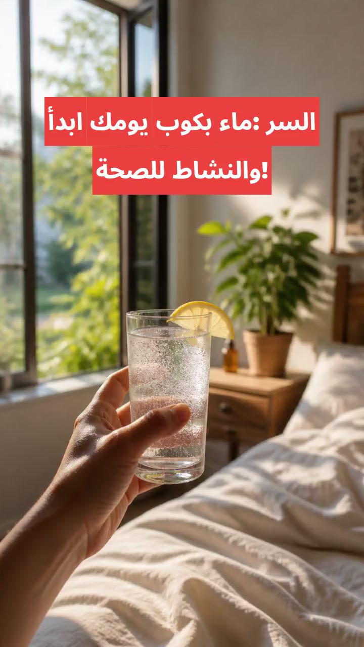 ابدأ يومك بكوب ماء: السر للصحة والنشاط!