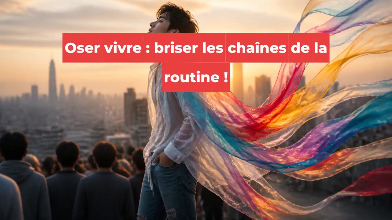 Oser vivre : briser les chaînes de la routine !