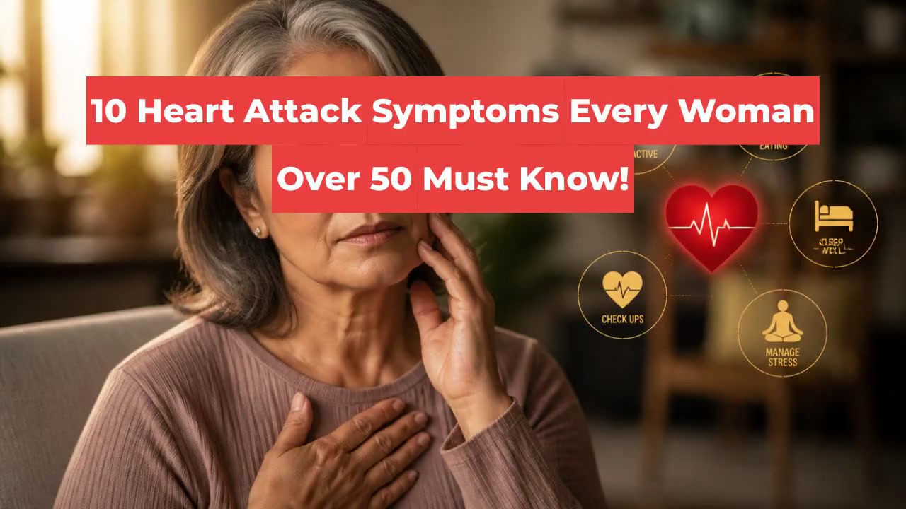 10 Heart Attack Symptoms Every Woman Over 50 Must Know!