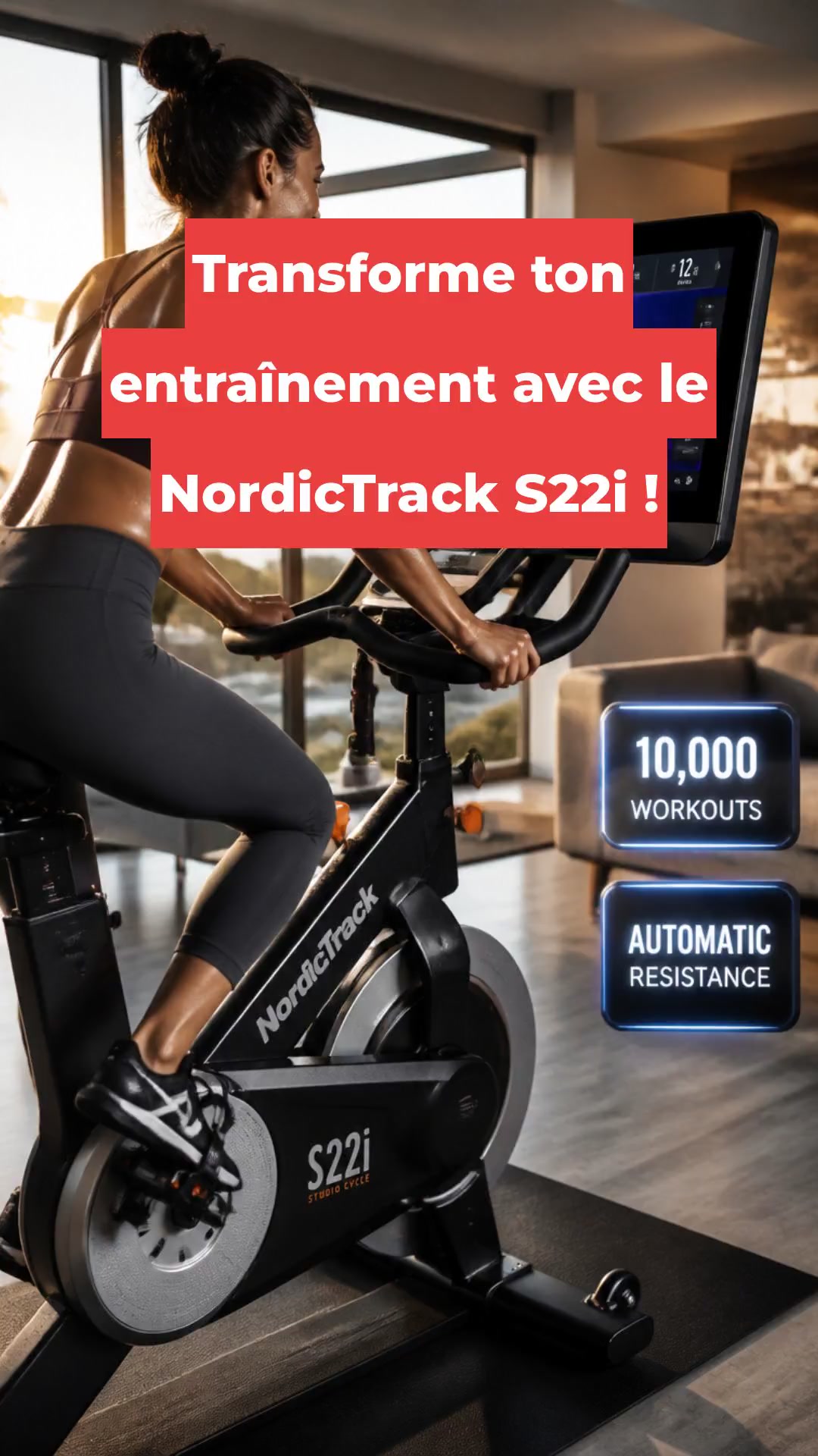 Transforme ton entraînement avec le NordicTrack S22i !