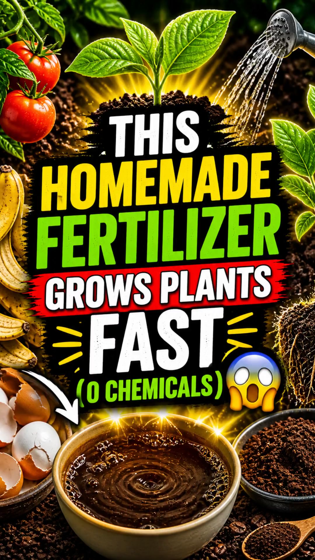 This Homemade Fertilizer Grows Plants FAST (0 Chemicals) 😳🌱