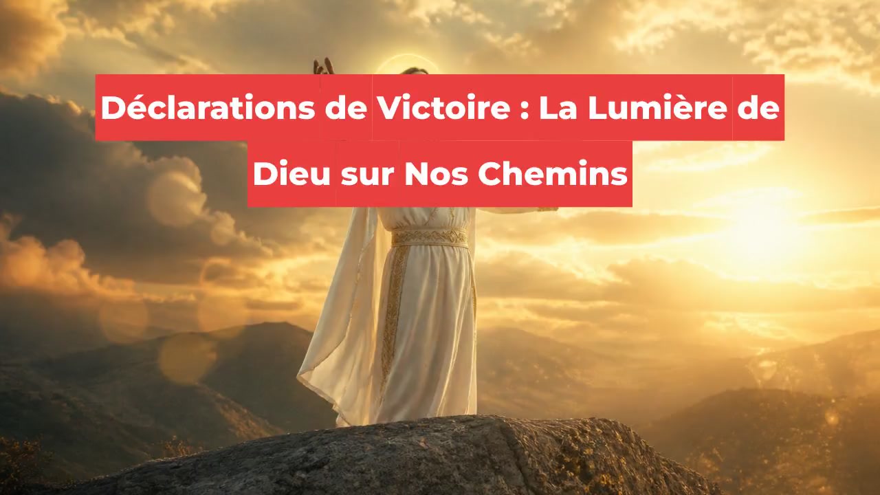 Déclarations de Victoire : La Lumière de Dieu sur Nos Chemins