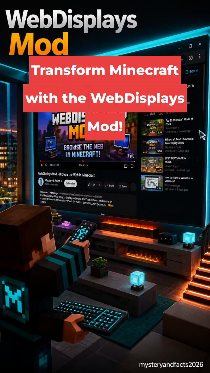 Transform Minecraft with the WebDisplays Mod!