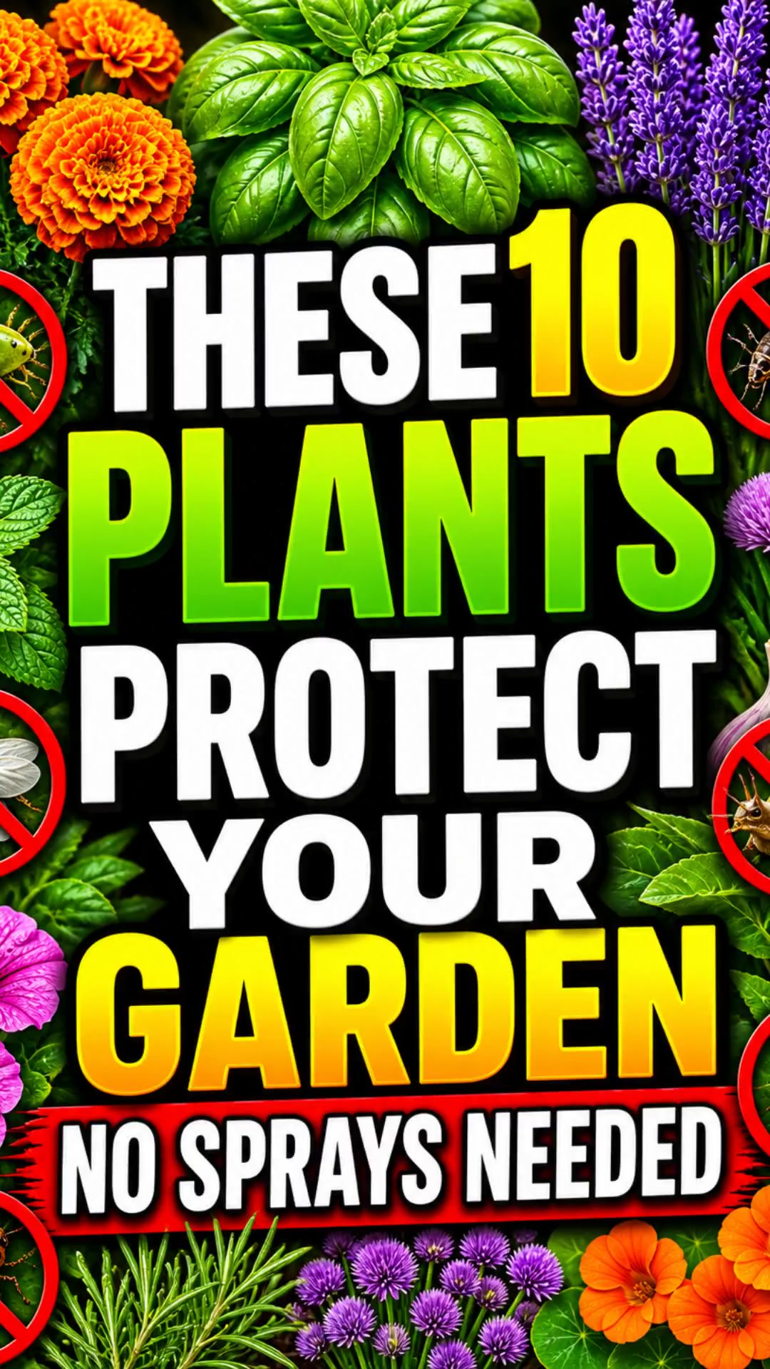 10 Plants That Keep Bugs OUT of Your Garden 😳🌱