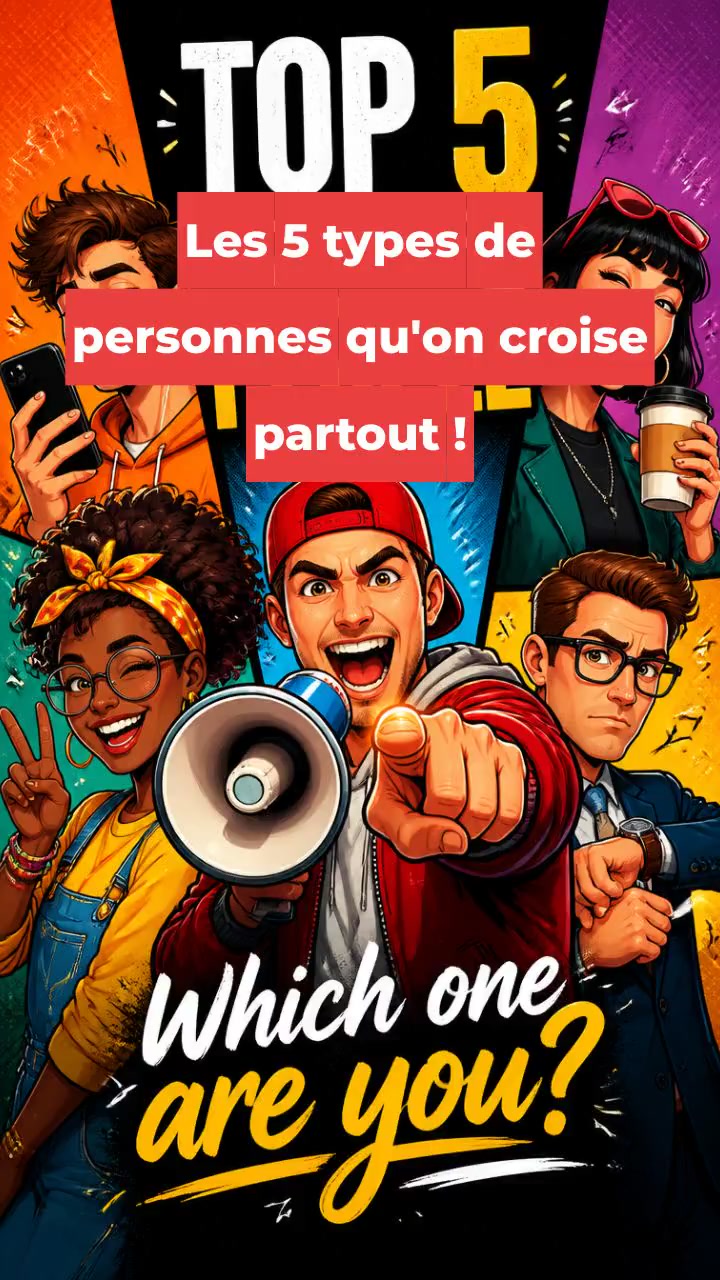 Les 5 types de personnes qu'on croise partout !