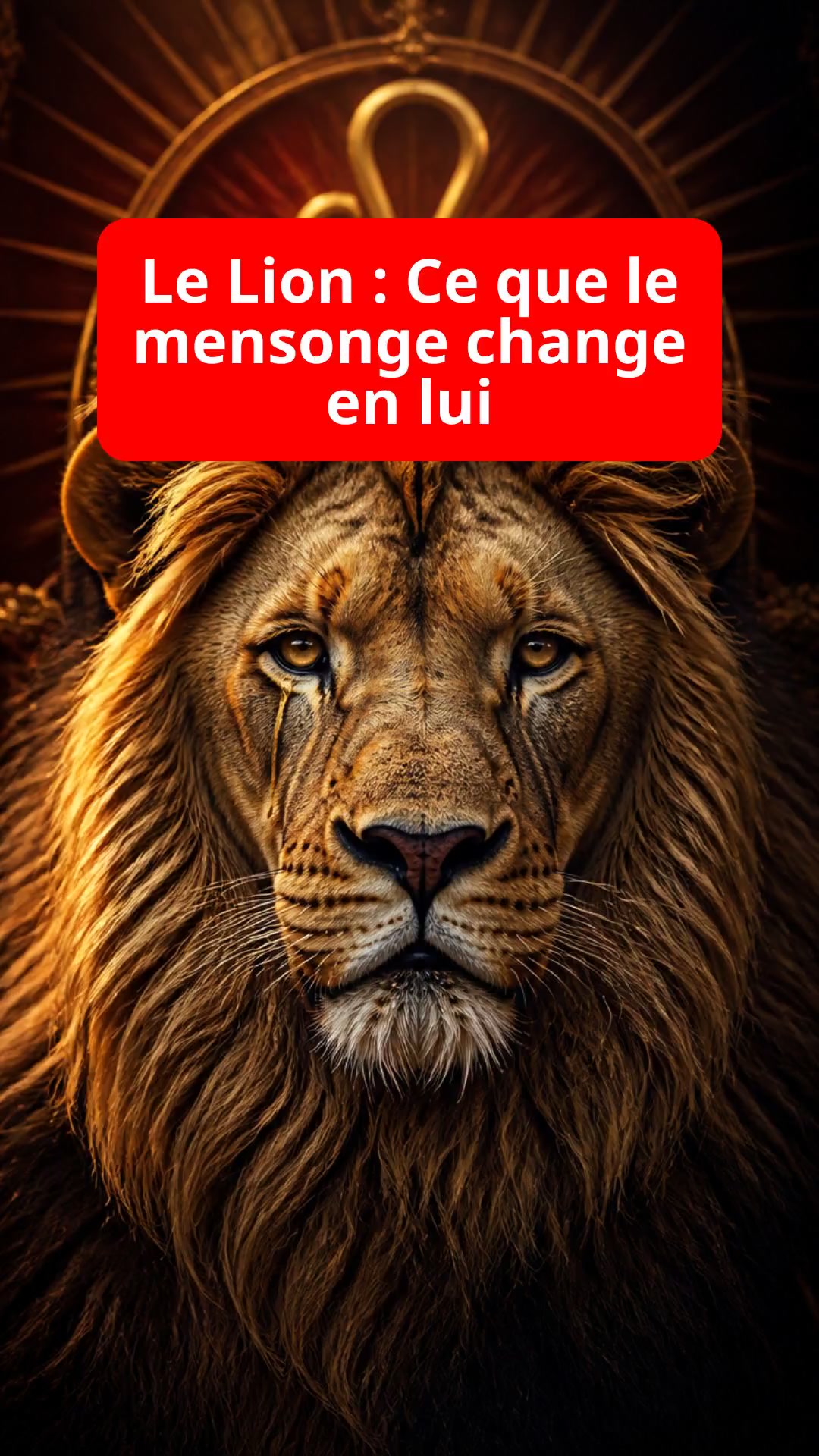 Le Lion : Ce que le mensonge change en lui
