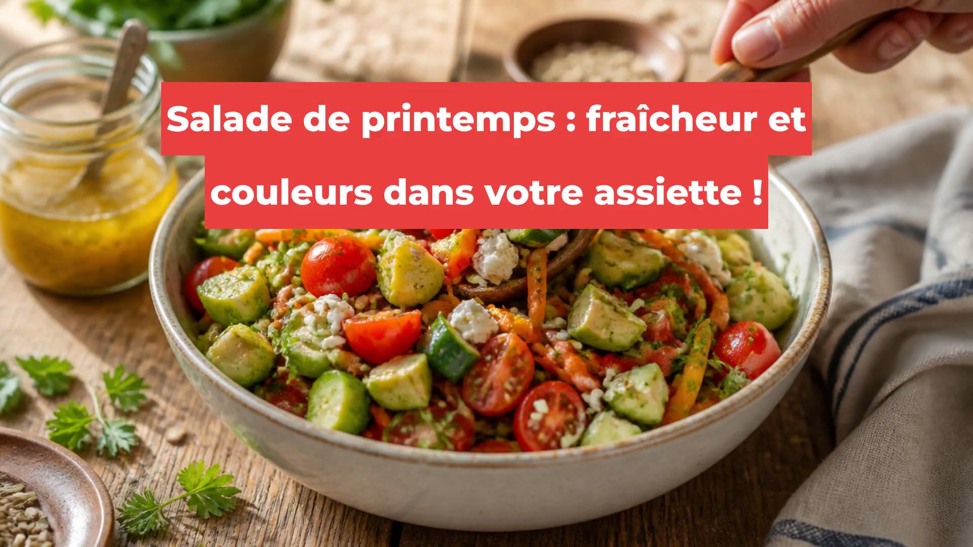 Salade de printemps : fraîcheur et couleurs dans votre assiette !
