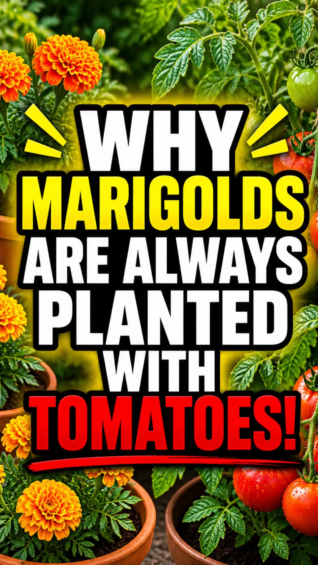 Why Marigolds Are ALWAYS Planted With Tomatoes 😳🌼🍅