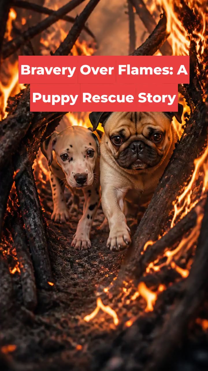 Bravery Over Flames: A Puppy Rescue Story